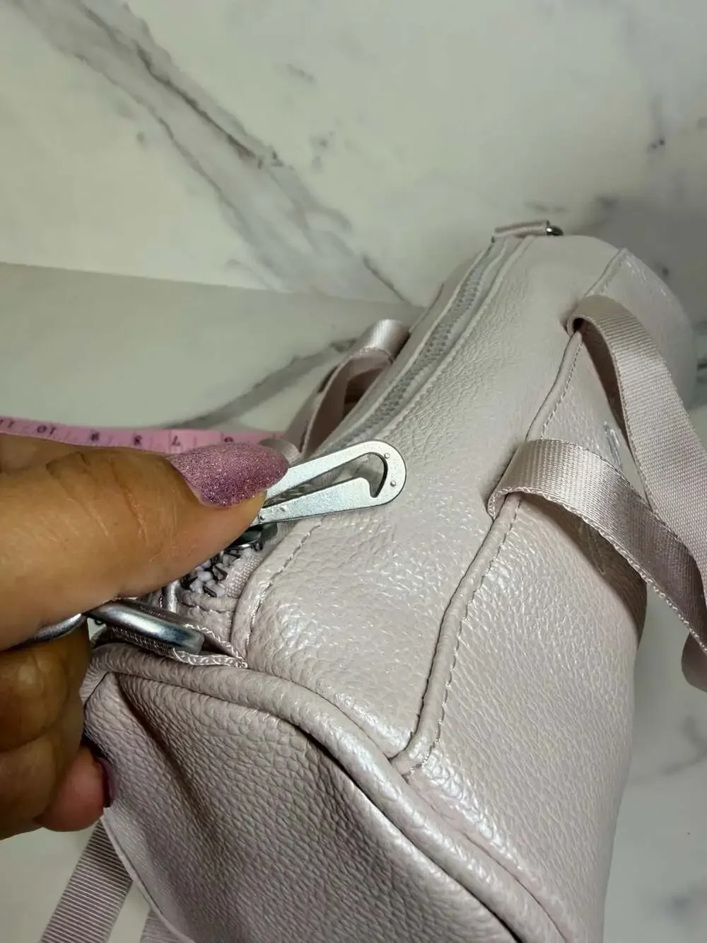 Nike Clash Mini Barrel Bag Pink Metallic Crossbody Duffel